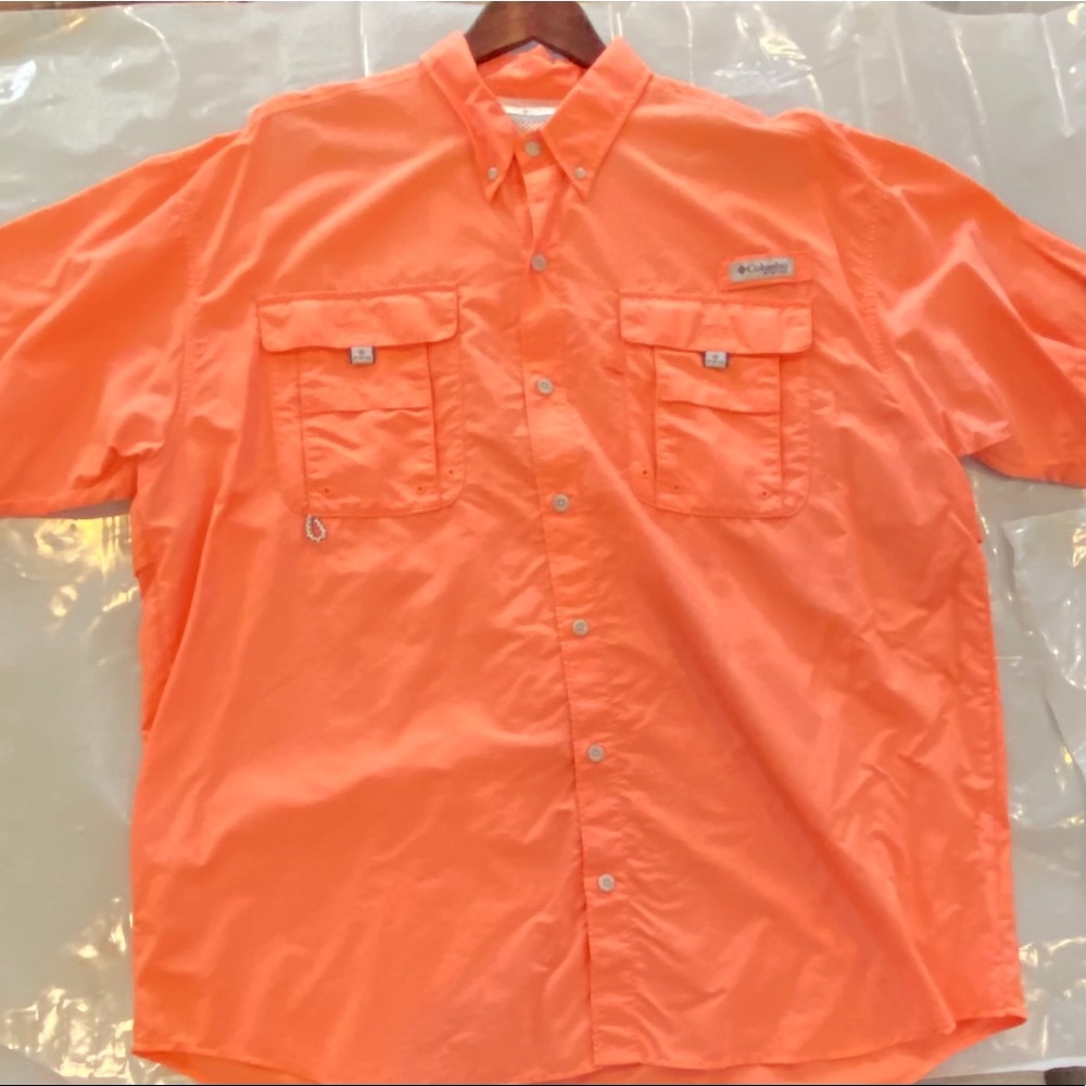 Columbia PFG Short Sleeve Shirt | Orange